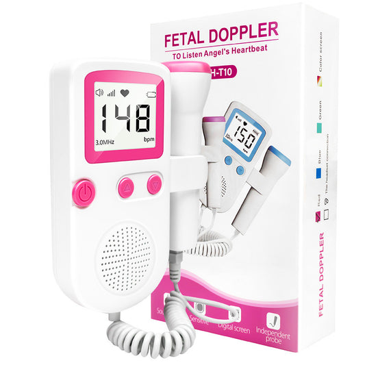 English Foreign Trade Fetal Heart Rate Monitor Ultrasonic Doppler Heartbeat Monitor Fetal Movement Pregnant Women Home Fetus-Voice Meter